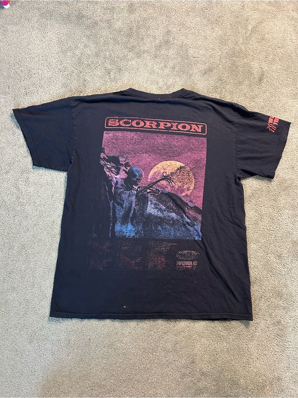 Drake 2018 Scorpion World Tour Shirt Size Large Men Official Rare Rap Music